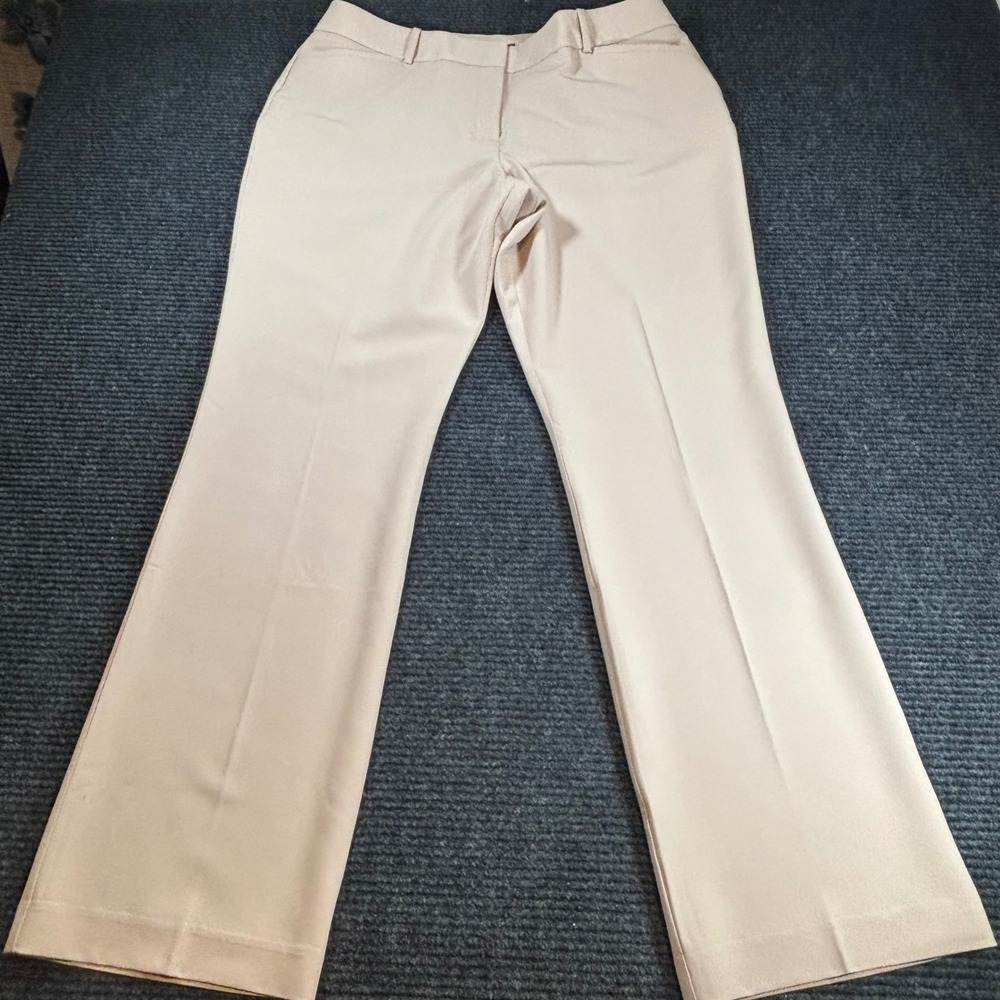 Worthington Perfect Trouser‎ Tan Beige Dress Pants Womens 14 Straight Leg NWT
